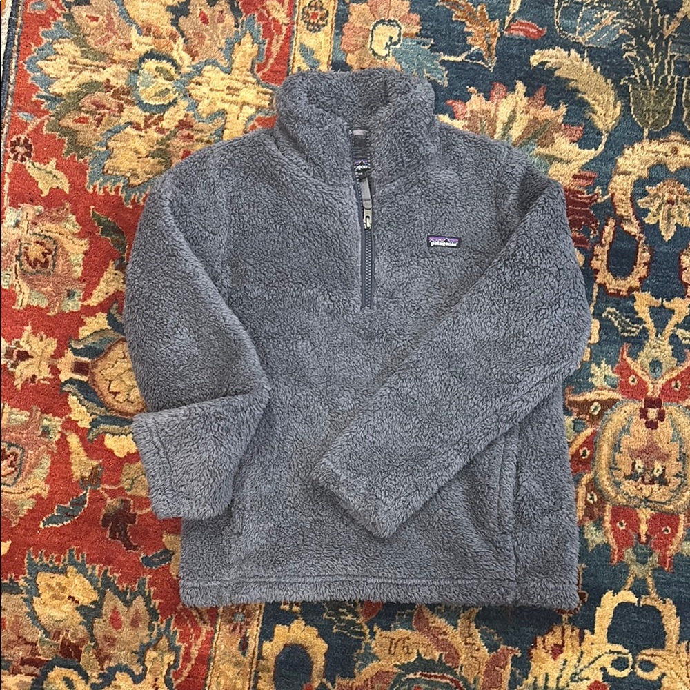 Patagonia L 12 Kids Fleece Jacket Los Gatos - smolder blue